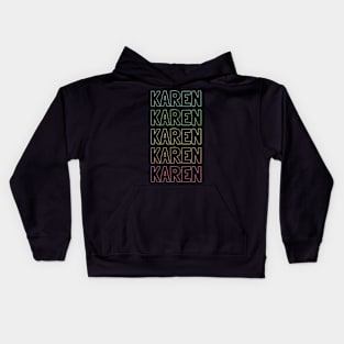 Karen Name Pattern Kids Hoodie